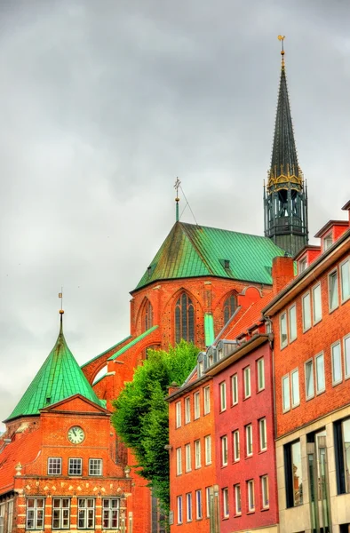 Vista de la Iglesia de Santa María en Lubeck - Alemania —  Fotos de Stock