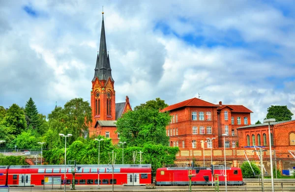 Weergave van St. Lorenz Kerk in Lübeck, Duitsland — Stockfoto