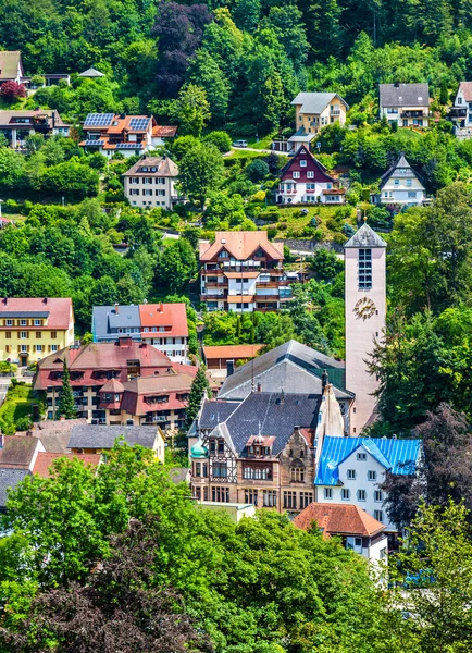 特里贝格 im Schwarzwald 镇-德国的看法 — 图库照片