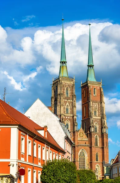 Katedrála sv. Jana Křtitele ve Vratislavi, Polsko — Stock fotografie