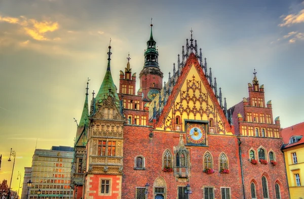 Gamla stadshuset i Wroclaw, Polen — Stockfoto