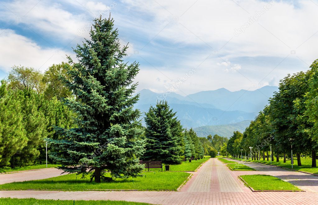 The First President Park in Almaty, Kazakhstan