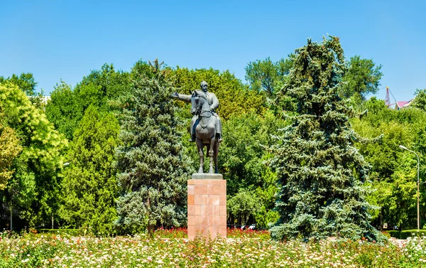 Estátua de Mikhail Frunze em Bishkek, Quirguistão — Fotografia de Stock