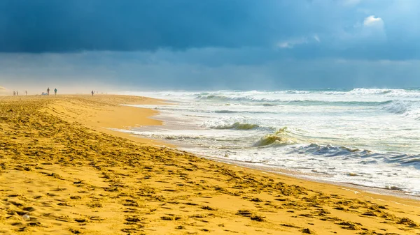 Plaża na Oceanie Atlantyckim w pobliżu Seignosse - Francja — Zdjęcie stockowe