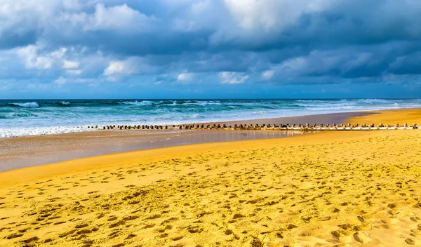 Plaża na Oceanie Atlantyckim w pobliżu Seignosse - Francja — Zdjęcie stockowe