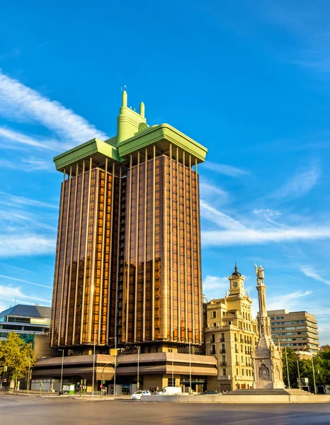 Колумб вежі або Торрес де колон, highrise будівлю в Мадриді, Іспанія — стокове фото