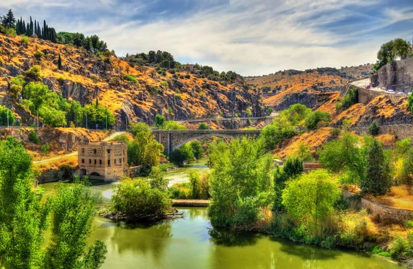 Rio Tejo em Toledo, Espanha — Fotografia de Stock