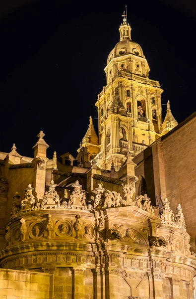 Iglesia Catedral de Santa María en Murcia, España — Foto de Stock