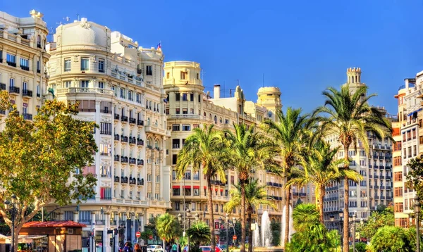 Plaza del ayuntamiento von valencia - Spanien — Stockfoto