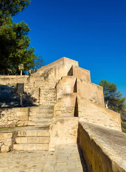 Walls of Santa Barbara Castle in Alicante, Spain — Stock Photo, Image