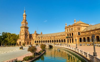 Plaza de Espana, bir mimari Seville - İspanya karmaşık ana bina