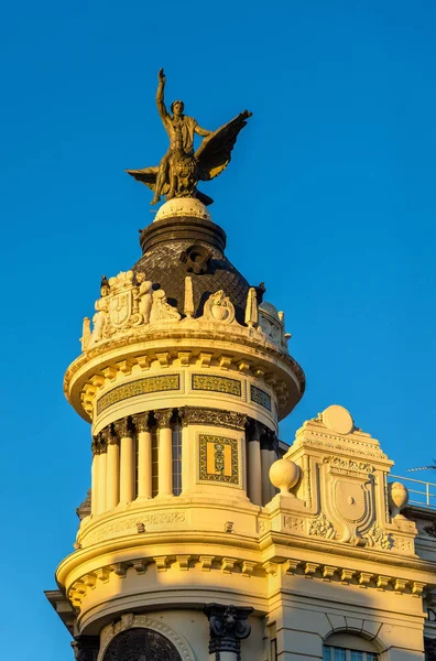 Edificio de la Union y el Fenix, a historic building in Cordoba, Spain. Built in 1927 — Stock Photo, Image