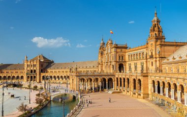 Plaza de Espana, bir mimari Seville - İspanya karmaşık ana bina