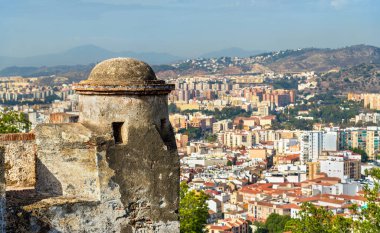 Malaga - Andalusia, İspanya Gibralfaro Kalesi