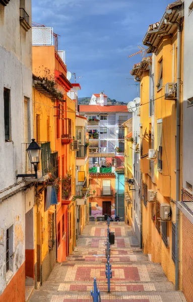 Straat in het historische centrum van Malaga - Spanje — Stockfoto