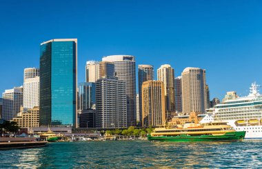 Sydney Circular Quay adlı bir bakış. Avustralya