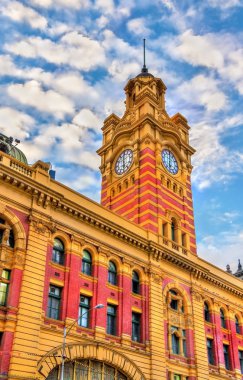 Flinders Sokağı İstasyonu bir Binası, Melbourne, Avustralya