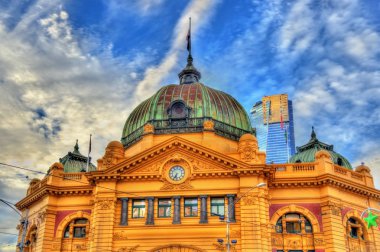 Flinders Sokağı İstasyonu bir Binası, Melbourne, Avustralya