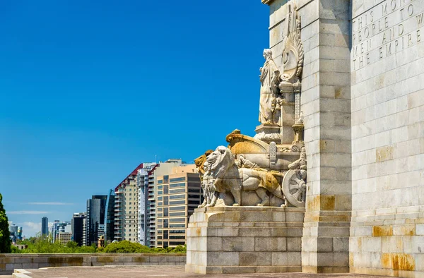 Skulptur på Shrine of Remembrance i Melbourne, Australien — Stockfoto