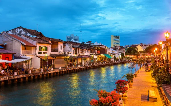 Cidade velha de Malaca, Património Mundial da UNESCO na Malásia — Fotografia de Stock