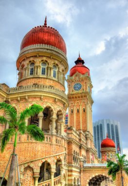 Sultan Abdul Samad Kuala Lumpur binada. 1897 yılında inşa edilmiş, şimdi bilgi Bakanlığı ofisleri evler. Malezya