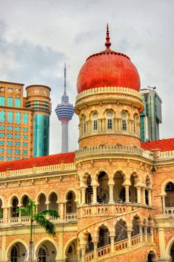 Sultan Abdul Samad Kuala Lumpur binada. 1897 yılında inşa edilmiş, şimdi bilgi Bakanlığı ofisleri evler. Malezya