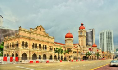 Sultan Abdul Samad Kuala Lumpur binada. 1897 yılında inşa edilmiş, şimdi bilgi Bakanlığı ofisleri evler. Malezya