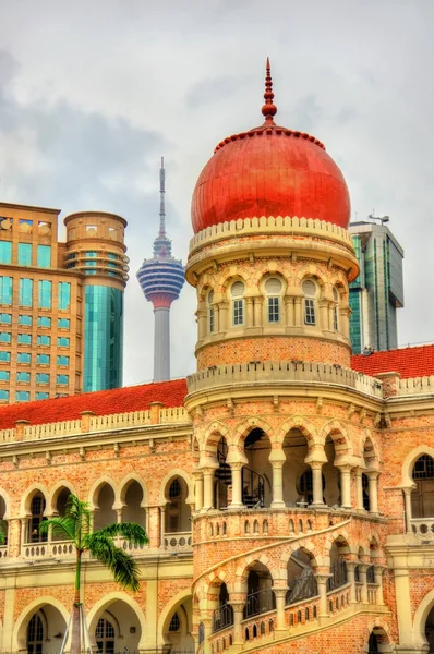 Sultan Abdul Samad byggnad i Kuala Lumpur. Byggt år 1897, hus det nu kontor av Information departement. Malaysia — Stockfoto