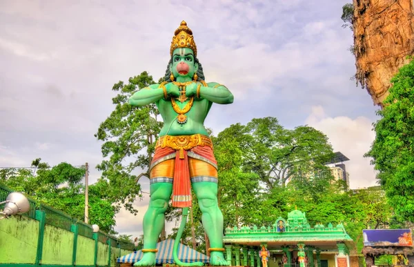 Hanuman, egy Hindu Isten, a Ramayana barlang, Batu barlangok, Kuala Lumpur szobra — Stock Fotó