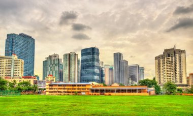 Şehir Merkezi Kuala Lumpur manzarası. Malezya