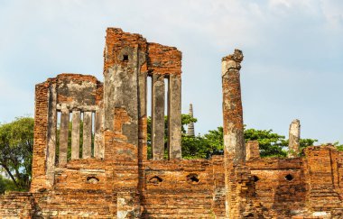 Ayutthaya Historical Park - Tayland tapınakta Wat Phra Si Sanphet