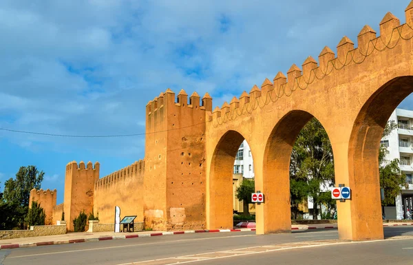 Oude stadsmuren in rabat, Marokko — Stockfoto
