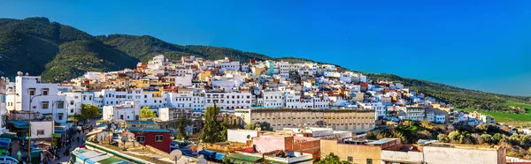 Panorama de Moulay Idriss Zerhoun cidade em Marrocos — Fotografia de Stock