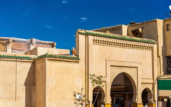 Poort op het Rcif plein in Fes, Morocco — Stockfoto