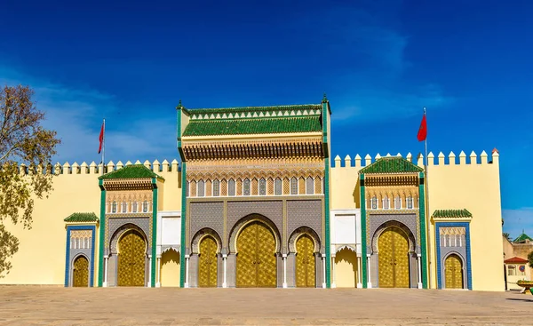 Dar El-Makhzen, Det kongelige palass i Fes, Marokko – stockfoto