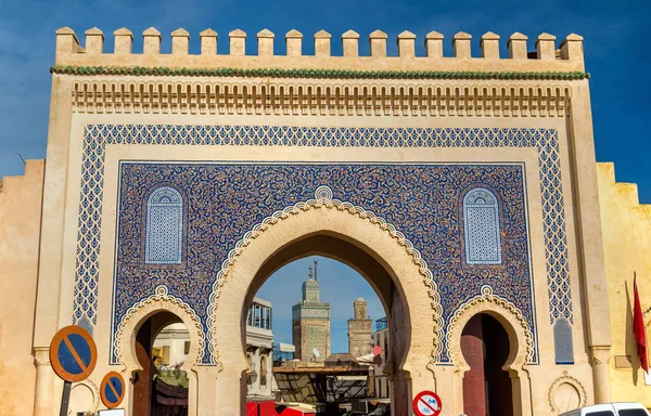 Bab Bou Jeloud gate in Fez, Morocco — Stock Photo, Image