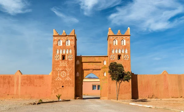 Prédios tradicionais na cidade de Boumalne Dades, Marrocos — Fotografia de Stock