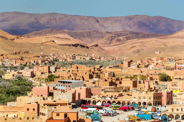 Vista de la ciudad de Boumalne Dades, Marruecos — Foto de Stock