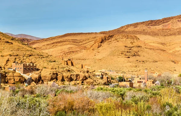 Vista de la ciudad de Boumalne Dades, Marruecos — Foto de Stock