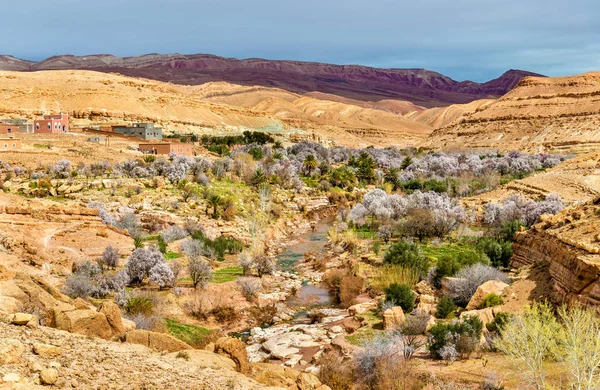 Paisaje del valle de Asif Ounila en las montañas del Alto Atlas, Marruecos — Foto de Stock