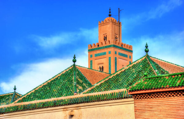 Buildings in Medina of Marrakesh, a UNESCO heritage site in Morocco