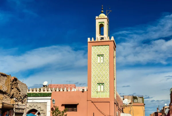 Edificios en Medina de Marrakech, patrimonio de la UNESCO en Marruecos —  Fotos de Stock