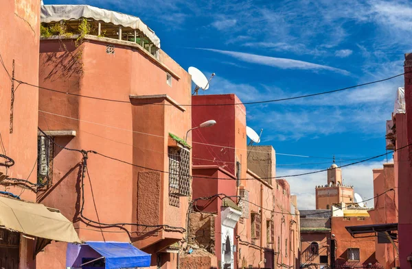 Buildings in Medina of Marrakesh, a UNESCO heritage site in Morocco — Stock Photo, Image