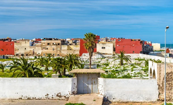 Begraafplaats in El Jadida stad in Marokko — Stockfoto