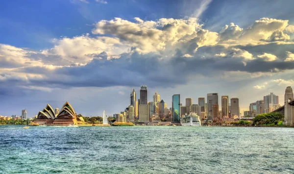 Panorama centrální obchodní čtvrti v Sydney, Austrálie — Stock fotografie
