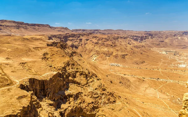 Judaean Desert gezien vanaf Masada fortress - Israël — Stockfoto