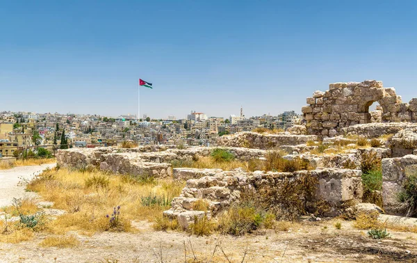 Amman kalesi kalıntıları — Stok fotoğraf