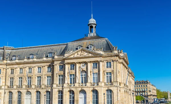 Palais de la Bourse in Bordeaux, France — Stok fotoğraf