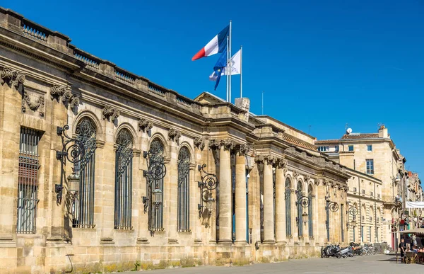 Palais Rohan, het stadhuis van Bordeaux - Frankrijk — Stockfoto