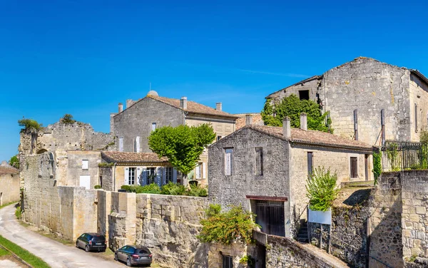 Paesaggio urbano della città di Saint-Emilion, patrimonio dell'UNESCO in Francia — Foto Stock